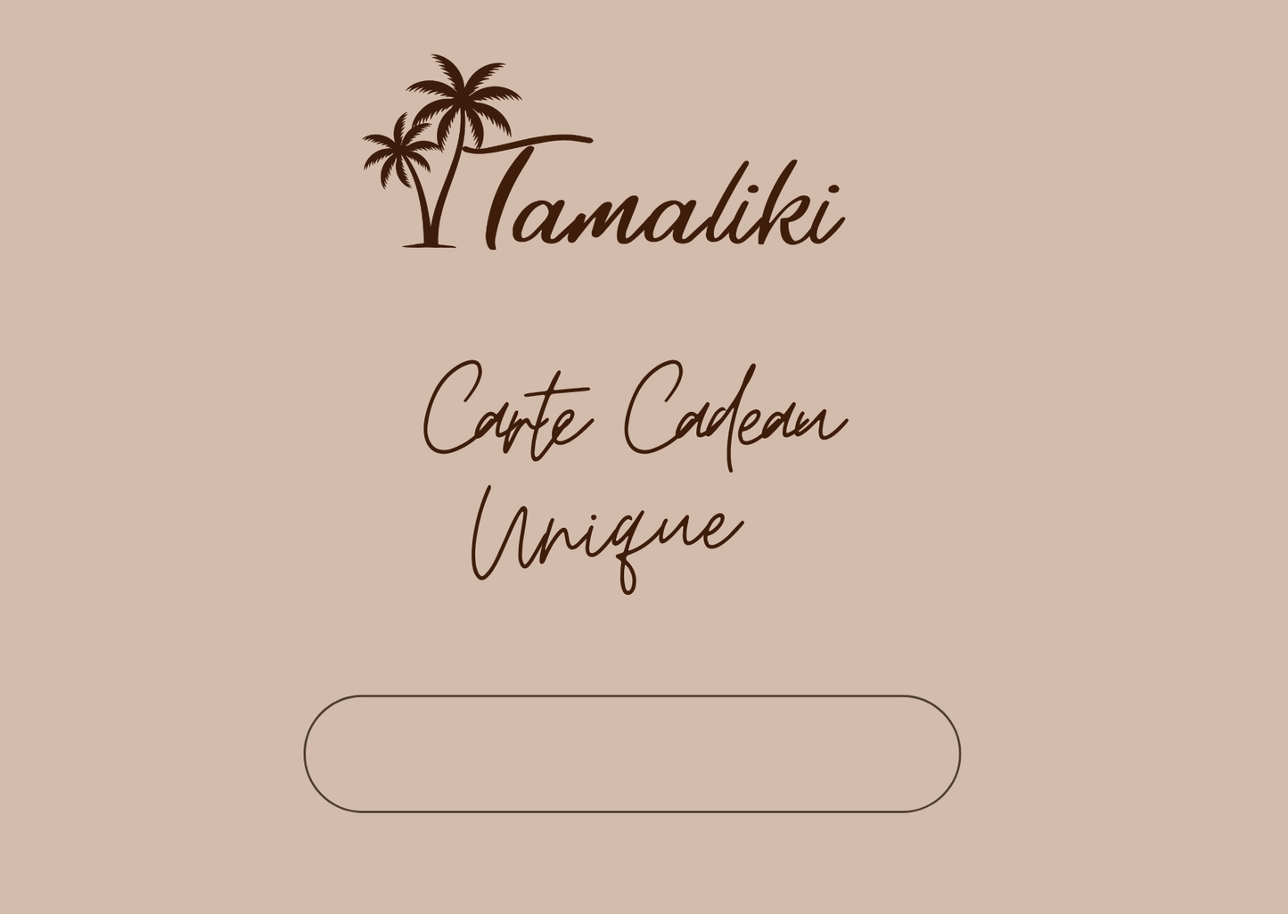 Carte-Cadeau Tamaliki