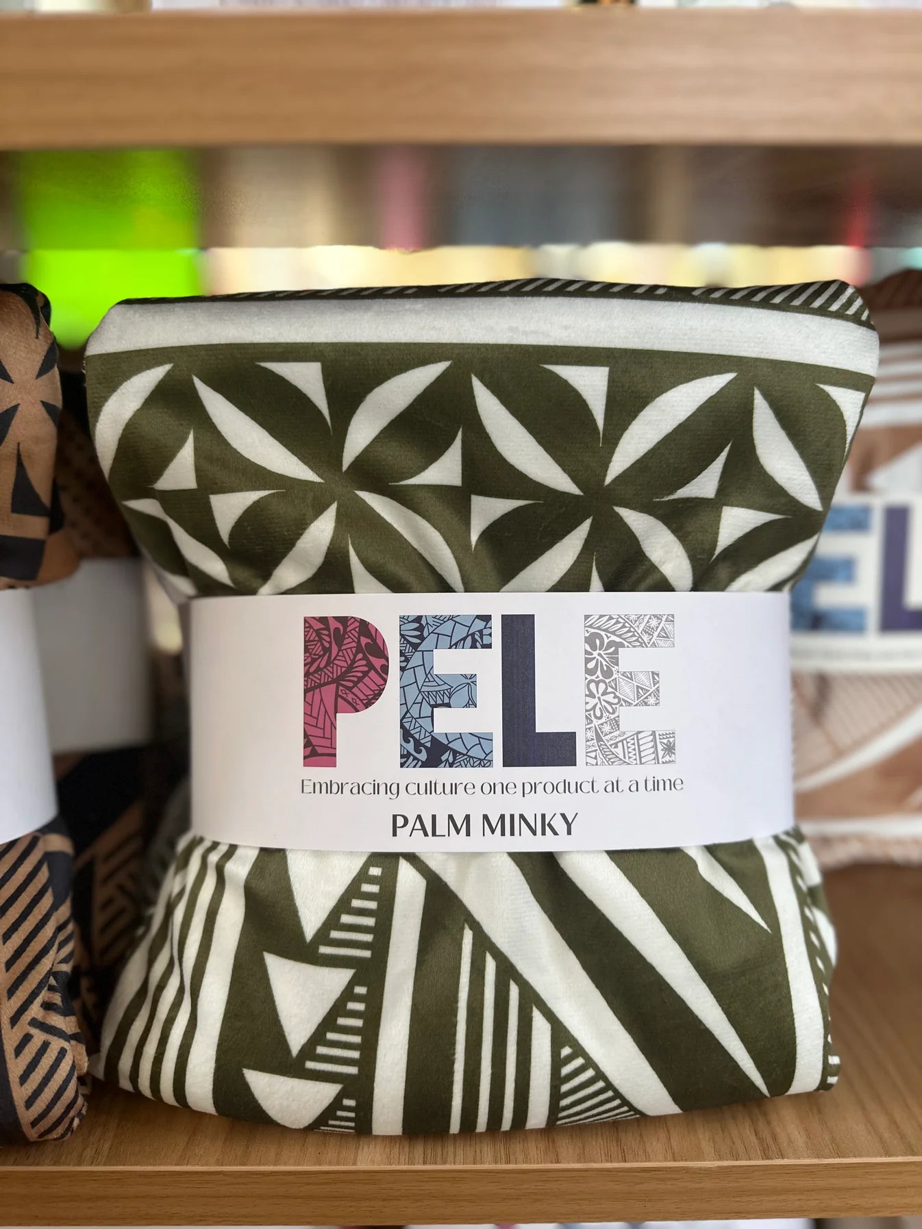 Couverture Minky - Green Palm