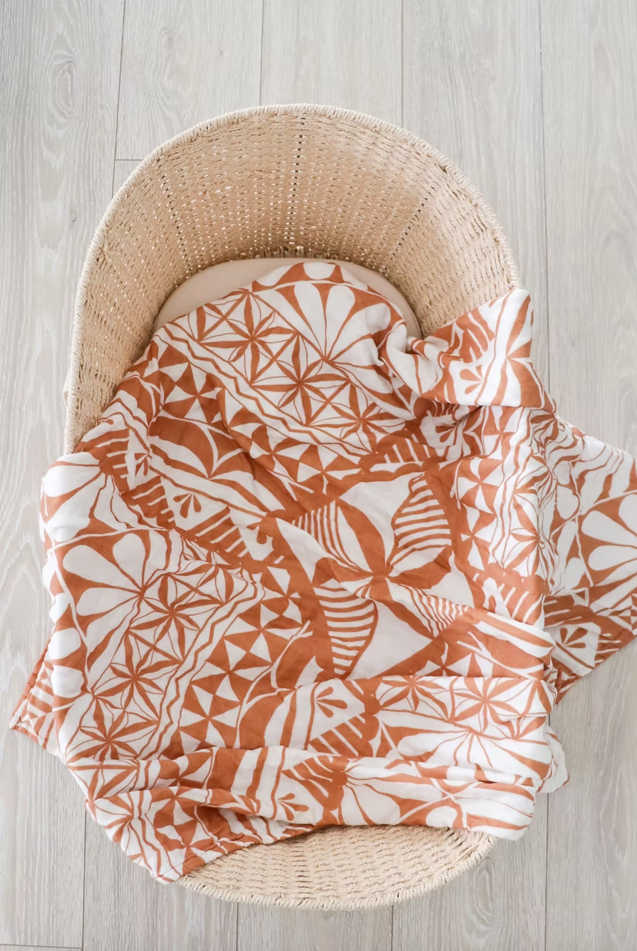 Lange en mousseline - Mafana Tonga Marron