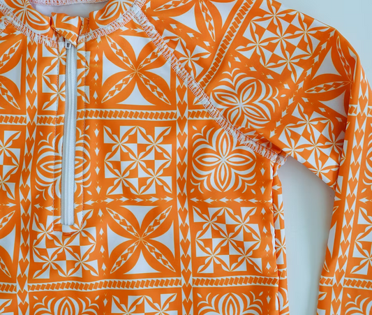 Maillot 2 Pièces manches longues - Orange