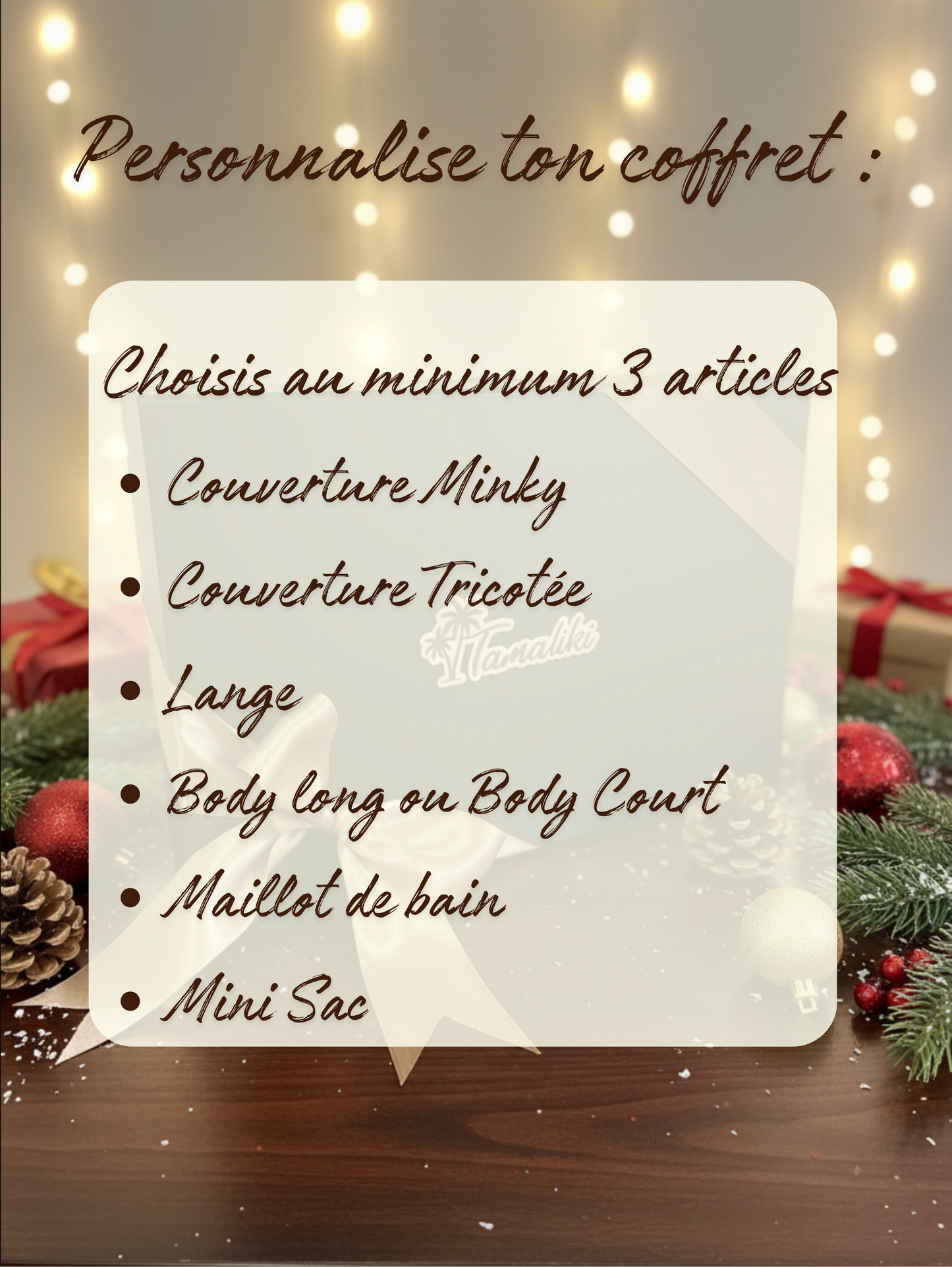 Boîte cadeau Tamaliki Noire aimantée