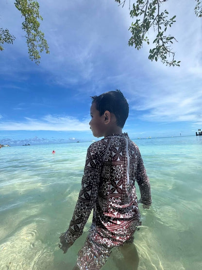 Maillot 1 Pièce manches longues - Marron