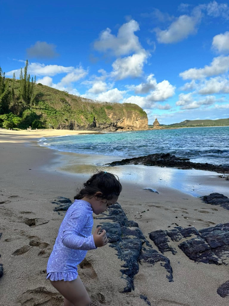 Maillot 1 Pièce manches longues - Violet