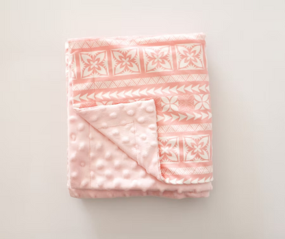 Couverture Minky - Rose
