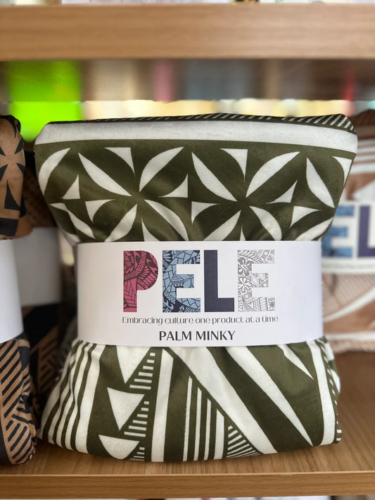 Couverture Minky - Green Palm