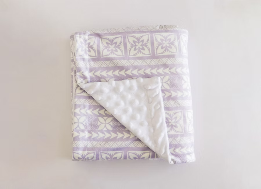 Couverture Minky - Mauve