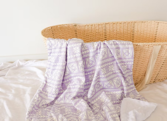 Couverture Minky - Mauve