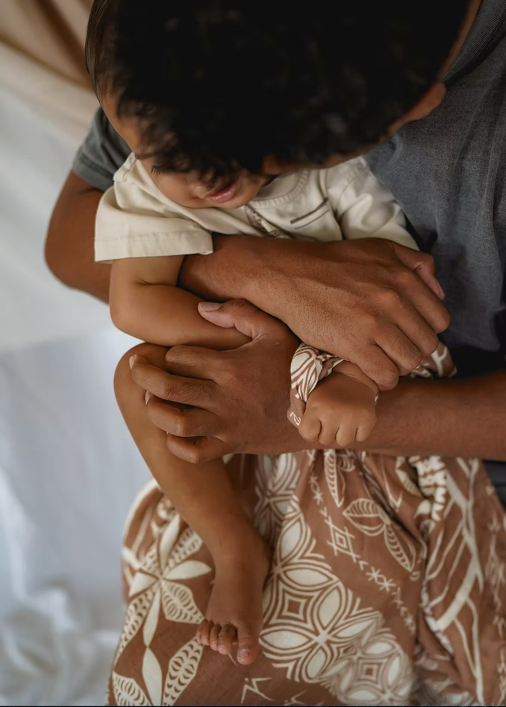 Lange en mousseline -  Moka