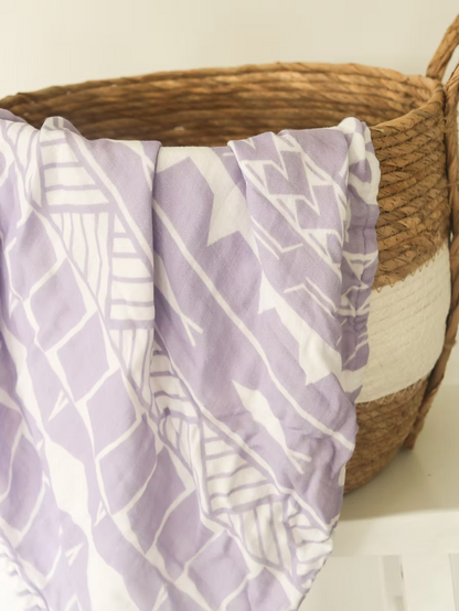 Lange en mousseline - Tautua (Samoa) Mauve