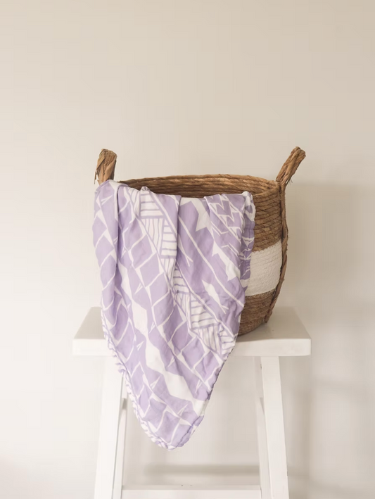 Lange en mousseline - Tautua (Samoa) Mauve