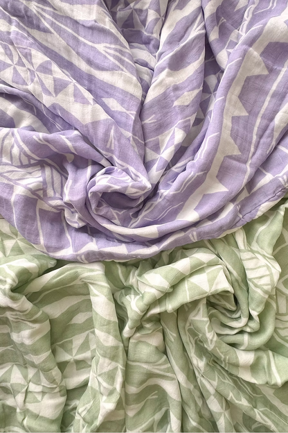 Lange en mousseline - Tautua (Samoa) Olive