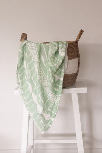 Lange en mousseline - Tautua (Samoa) Olive