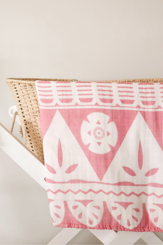 Lange en mousseline - Totoka Fiji Rose