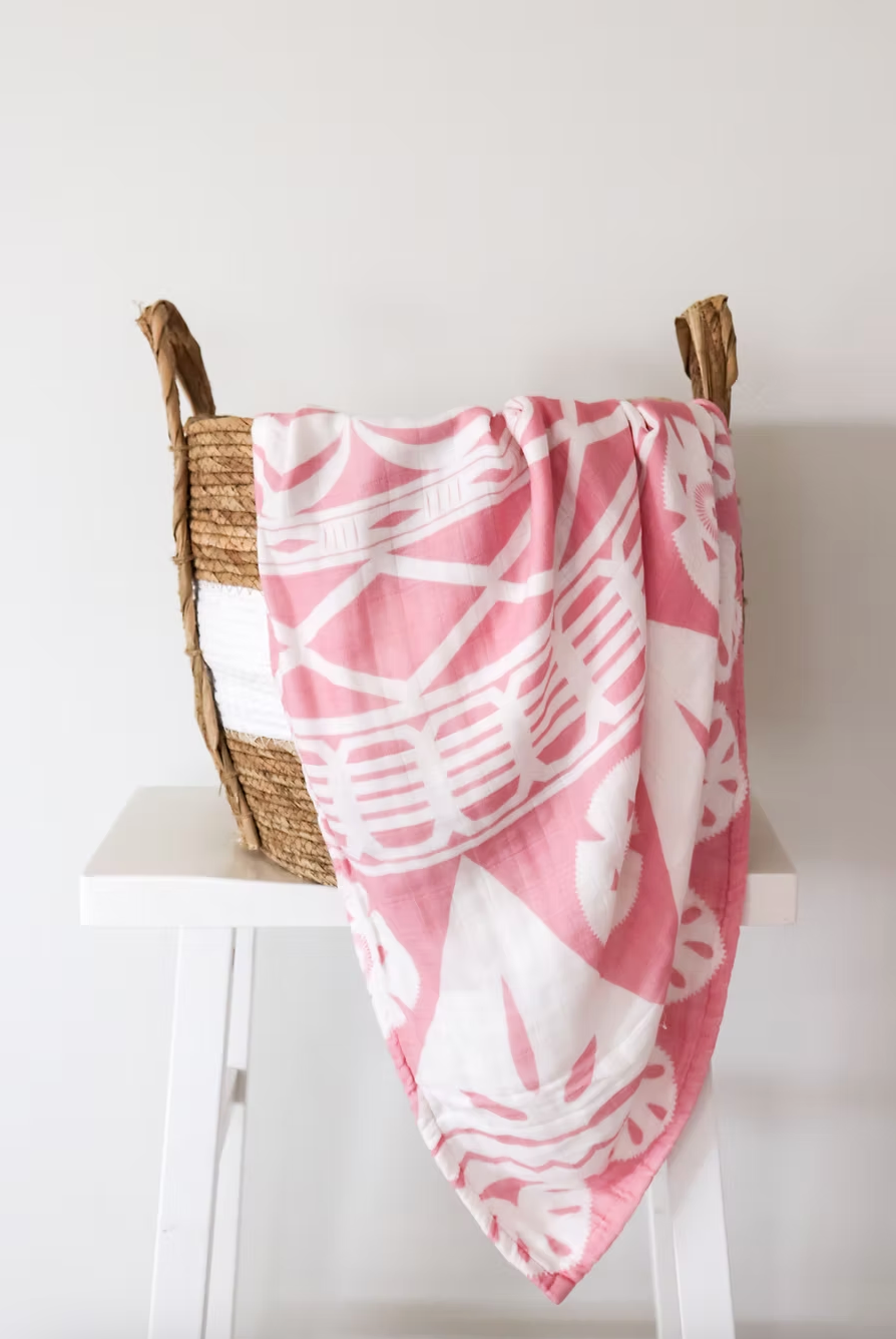 Lange en mousseline - Totoka Fiji Rose