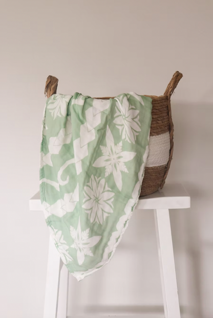 Lange en mousseline - Tiaki Cook Island Vert Olive