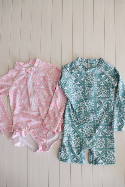 Maillot 1 Pièce manches longues - Vert