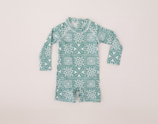 Maillot 1 Pièce manches longues - Vert