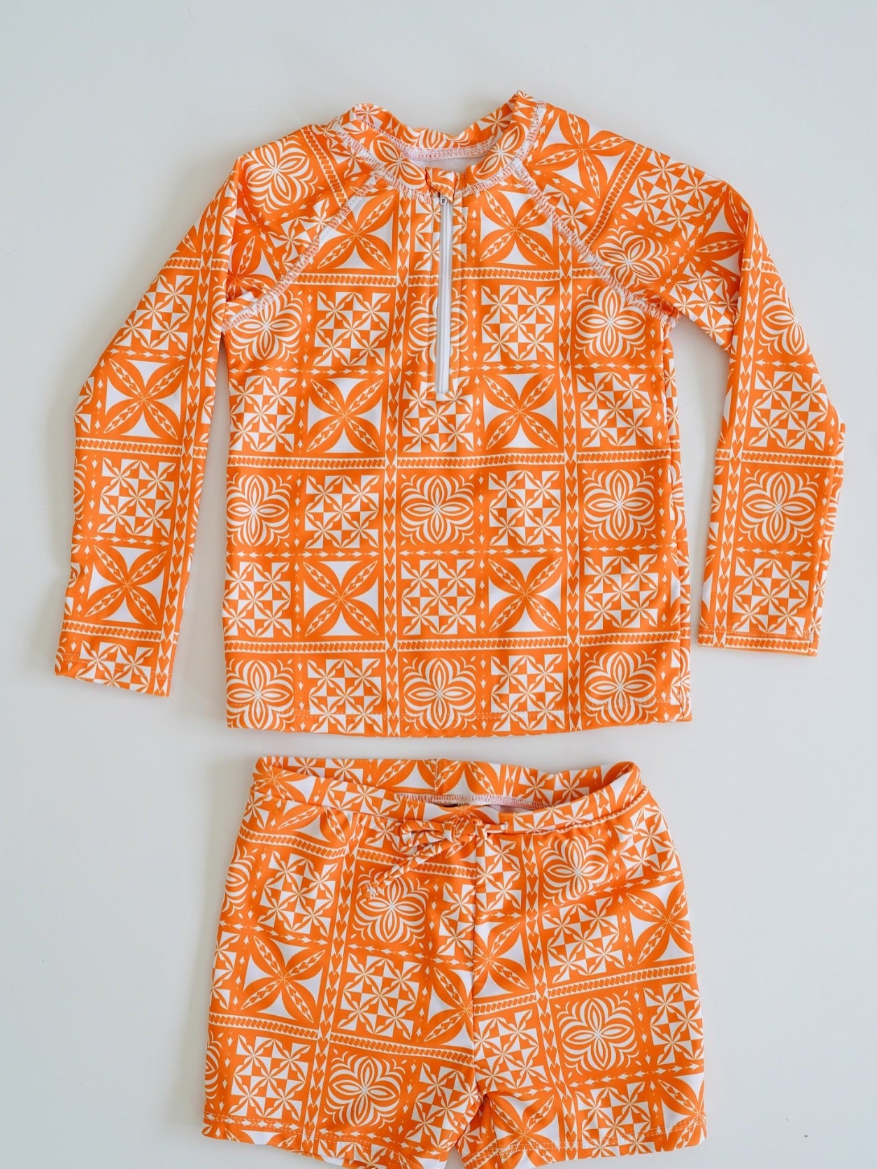 Maillot 2 Pièces manches longues - Orange